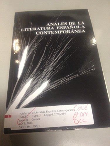 Anales de la Literatura Española Contemporánea Volume 27 Issue 1 2002