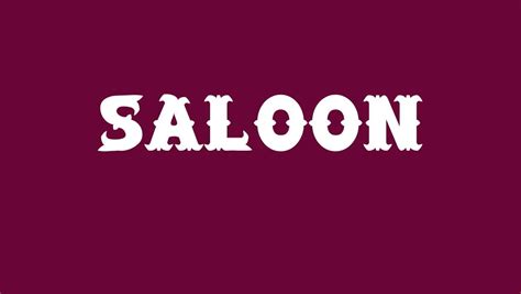 Saloon Font Free Download