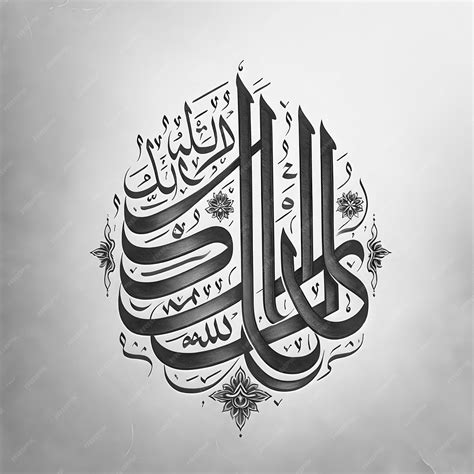 Premium Ai Image A Traditional Arabic Calligraphy Piece In The
