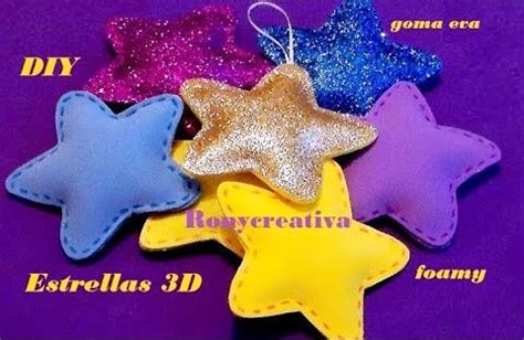 Ronycreativa Blog De Manualidades C Mo Hacer Estrellas De Foamy O Goma