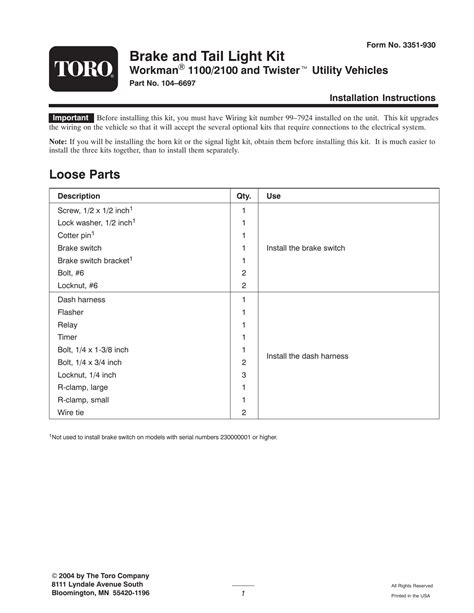 Toro Workman 2110 Wiring Diagram Wiring System