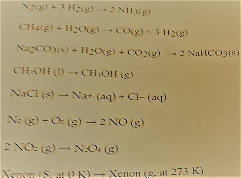 Solved N 2 G 3H 2 G Rightarrow 2 NH 3 G CH 4 G Chegg