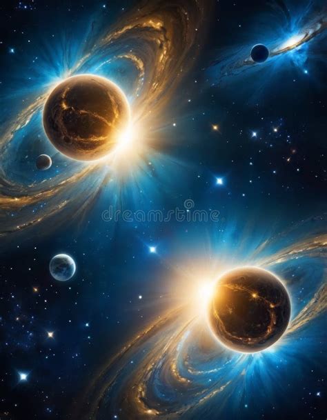 Cosmic Dance Of Planets And Stars Stock Photo Image Of Fantasy Light