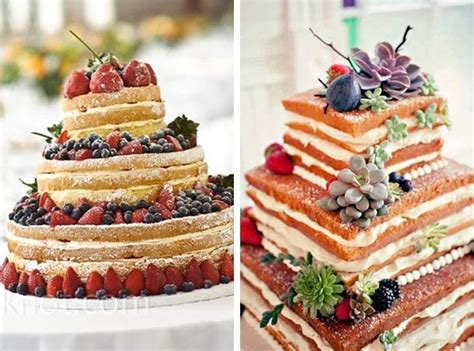 Naked Cake Jako Svatebni Dort Svatebn Dort A Kol E Beremese Cz