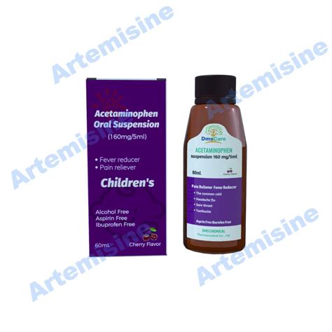 Paracetamol Acetaminophen Suspension 160mg 5ml Sinophare Bio Technology Co Ltd