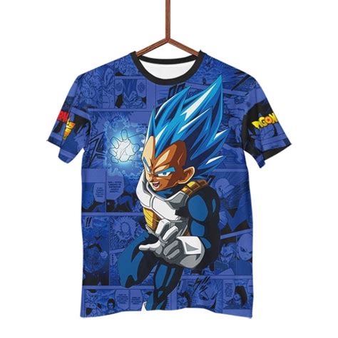 Blusa Camisa Camiseta Anime Dragon Ball Z Super Vegeta L Super Saiyajin