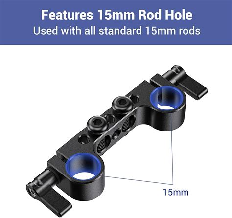 SmallRig 2PCS Lightweight 15mm Railblock Rod Clamp With 1 4 20 Thread