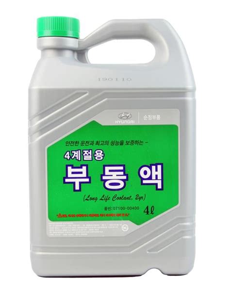 0710000400 Hyundai/Kia - Антифриз LONG LIFE COOLANT, зелёный, 4 л 07100 ...