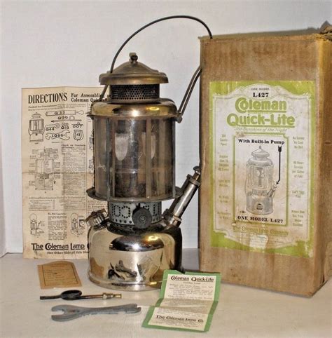 Vintage Coleman Quick Lite Double Mantle Lantern Ebay Vintage