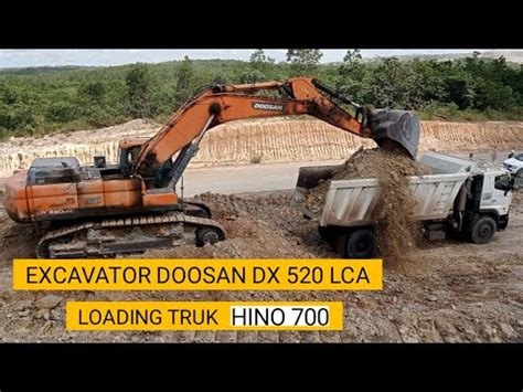 EXCAVATOR DOOSAN DX 520 LCA LOADING TRUK HINO 700 YouTube