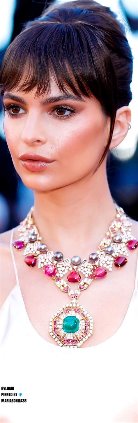 Bvlgari Rome Italy Emily Ratajkowski Stunning Jewellery Fashion