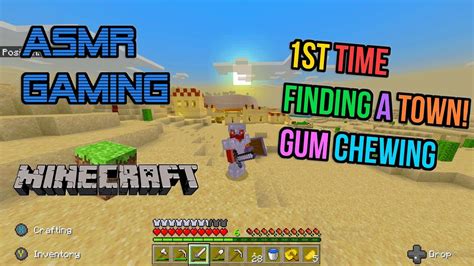 ASMR Gaming Minecraft 1st Time Finding A Village Relaxing Gum