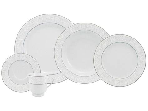 Aparelho De Jantar Ch Pe As Schmidt Porcelana Redondo Branco