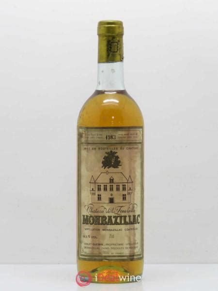 Acheter Monbazillac Chateau De La Fonvieille Lot B