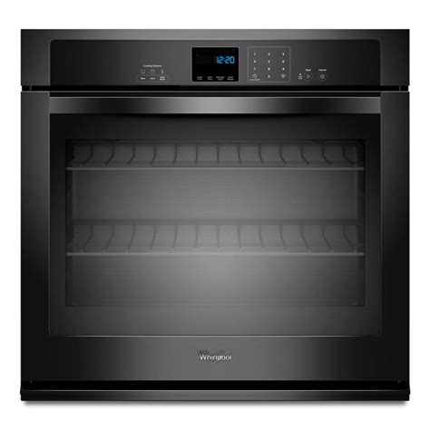 Whirlpool In Single Electric Wall Oven Self Cleaning In Black