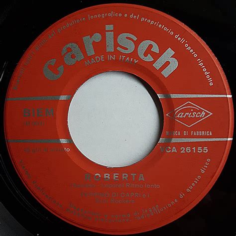 Peppino Di Capri E I Suoi Rockers Roberta Vinyl Rpm Single