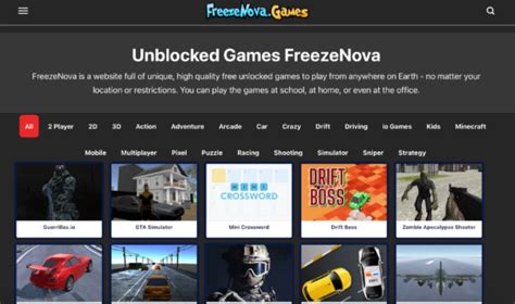 Unblocked Games Freezenova The Ultimate Guide To Free Online