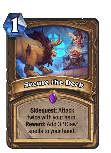 Secure The Deck Hearthstone Card Library