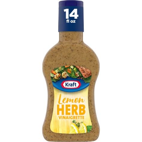 Kraft Lemon Herb Vinaigrette Salad Dressing 14 Fl Oz Smiths Food And Drug