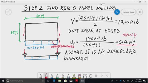 Diaphragm Design Example Youtube