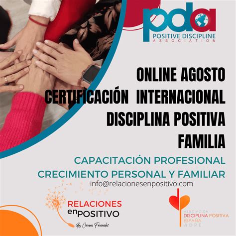 ONLINE CERTIFICACIÓN INTERNACIONAL DISCIPLINA POSITIVA EN LA FAMILIA