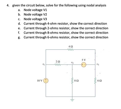 Solved Given The Circuit Below Solve For The Following Chegg