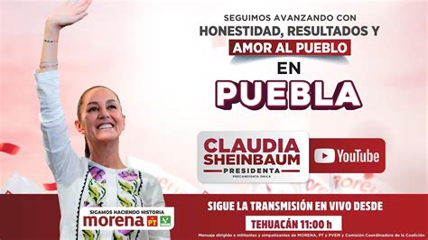 Encuentro con militantes y simpatizantes de Morena en Tehuacán Puebla