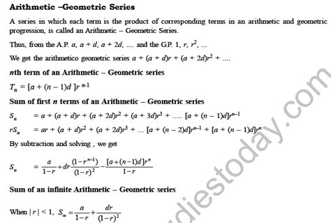 Cbse Class Arithmetic Progression Printable Worksheet Set A