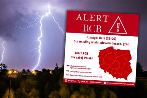 Gdzie Jest Burza Alert Rcb Dla Ca Ej Polski Nadchodz Burze