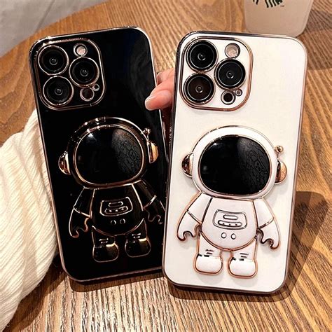 Luxury Astronaut Phone Case For Iphone 11 12 13 14 Pro Max Xs X Xr 7 8 Plus Se 2020 22 Mini