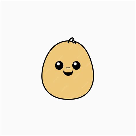 Premium Vector Cute Funny Happy Smiling Funny Potato Vector Flat Cartoon Character