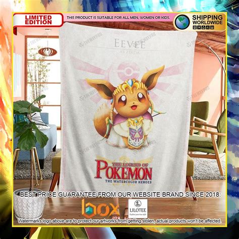 HOT The Legend Of Pokemon Eevee Luxury Blanket Express Your Unique Style With BoxBoxShirt