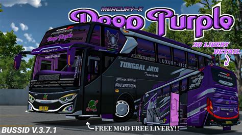 NEW MOD JB3 TUNGGAL JAYA DEEP PURPLE MN ART X KP PROJECTS Bus