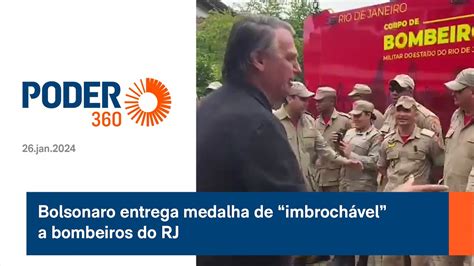 Bolsonaro entrega medalha de imbrochável a bombeiros do RJ YouTube