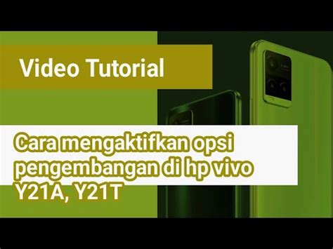 Cara Mengaktifkan Opsi Pengembangan Di Hp Vivo Y A Y T Youtube