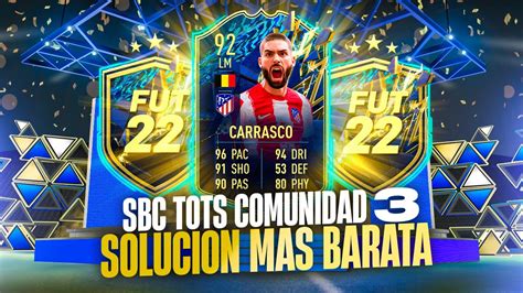 SOLUCIÓN MÁS BARATA SBC DESAFÍO DEL TOTS DE LA COMUNIDAD 3 GRATIS