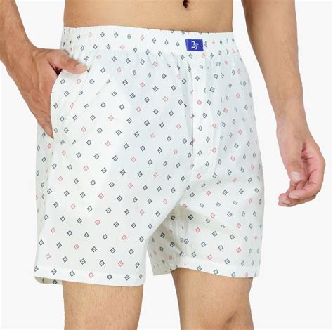 Regular Fit White Men Cotton Printed Boxers Regular Shorts At Rs 199 In Jaipur