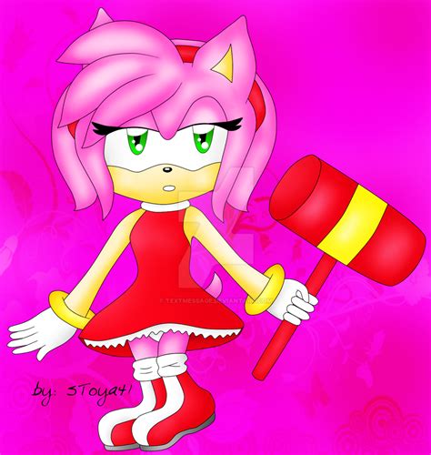 Amy Rose Chibi 2 By Textmessage On Deviantart