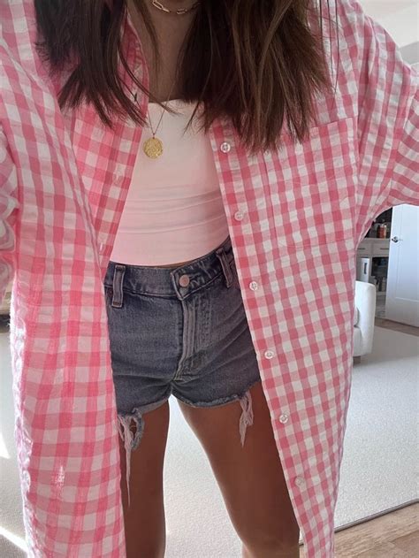 Topshop Textured Gingham Oversize Curated On LTK In 2024 Gingham