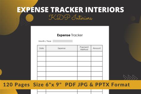 Expense Tracker Kdp Interiors Graphic By Soudou Shop Creative Fabrica