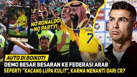 Resmi Diboikot Jutaan Penggemar Demo Federasi Arab Untuk Cabut Hukuman