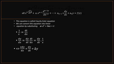 Cauchy Eular Differential Equation Ppt