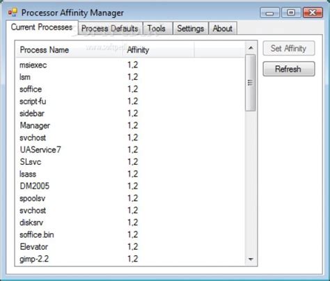 processor affinity manager  softpedia