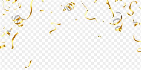 Celebration Background Template With Confetti Gold Ribbons Luxury