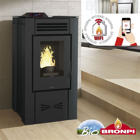 Estufa De Pellet Bronpi Eva Kw Aguas De Hispania