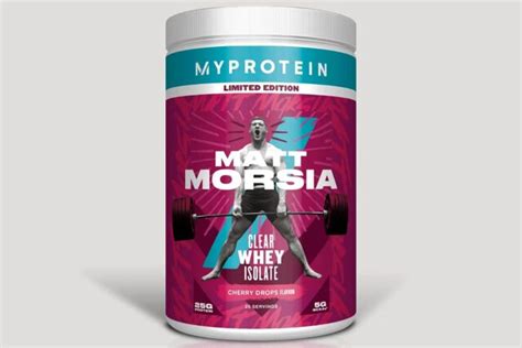 Myprotein And Matt Morsia S Cherry Drops Clear Whey Isolate