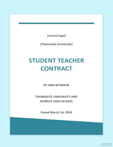 Teacher Contract 12 Examples Format How To Create Pdf