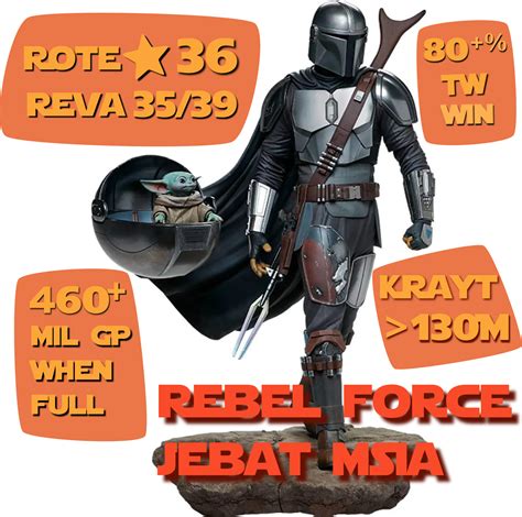 Rebel Force Jebat Msia 460m Gp 36 Stars Rote Tb 3539 Reva Shards