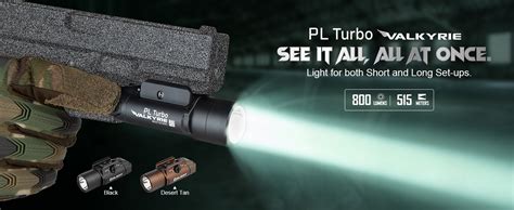 OLIGHT PL Turbo Valkyrie Rail Mounted Torch 800 Lumens And Throw Of 515