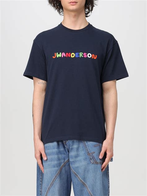 Jw Anderson Outlet T Shirt Men Navy Jw Anderson T Shirt